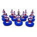 Subbuteo Andrew Table Soccer Liberia 1995 National Team on Classic Hasbro bases
